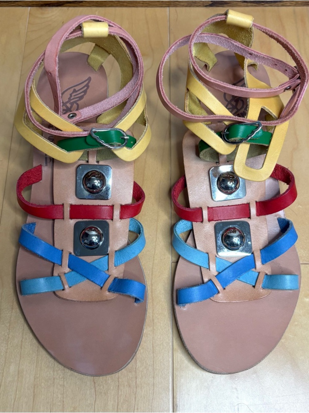 Ancient Greek Peter Pilotto Rainbow Gladiator Sandals